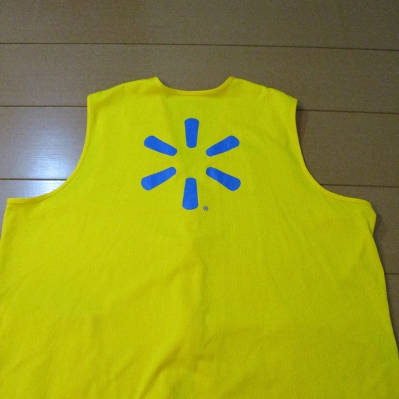 Walmart Associate Yellow Zip Uniform Employee Work Vest Unisex Sz 3XL - Picture 8 of 10